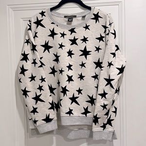 Scotch & Soda velvet star crewneck sweatshirt